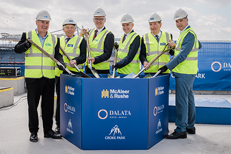 GAA and McAleer & Rushe Celebrate Topping Out of New Hotel at Croke Park